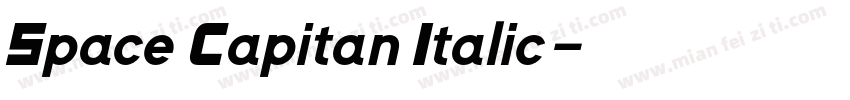 Space Capitan Italic字体转换
